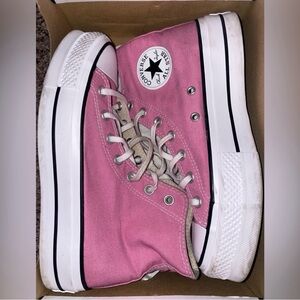 Pink Platform Converse